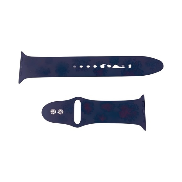 3-Pack: Engraved Flower & Leopard Print Bands for Apple Watch Series - Picture 5 of 5